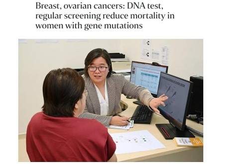 Breast, ovarian cancers: DNA test, regular screening reduce mortality in women with gene mutations